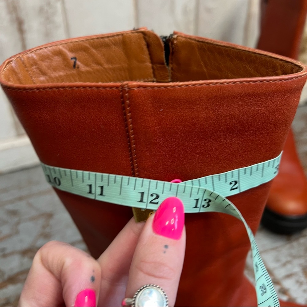Tod’s Burnt Orange Leather Boots - Picture 13 of 14